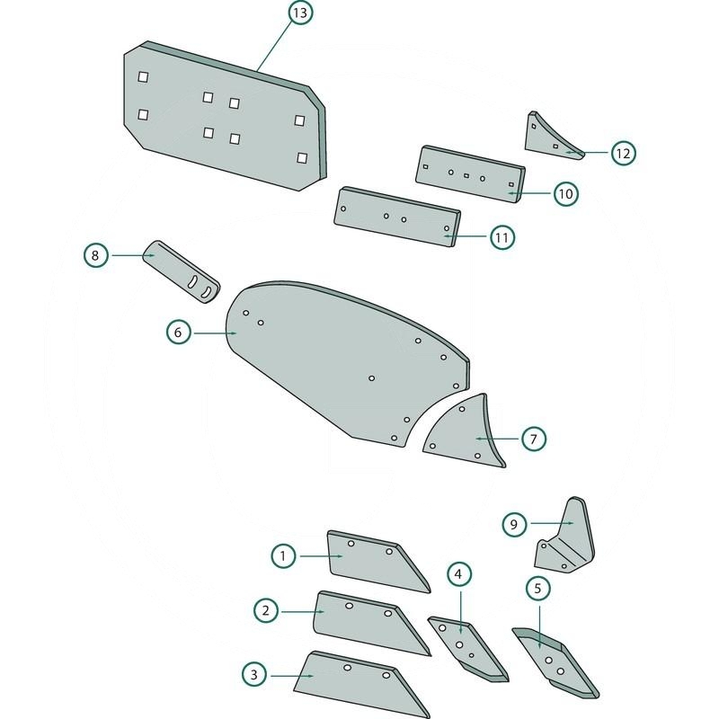Mouldboard rear part | 3441240 | zdjęcie nr 2